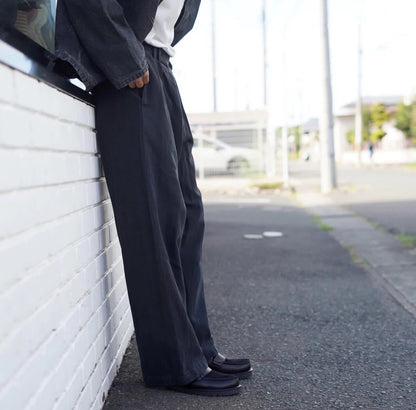 A.PRESSE Silk Cotton Casual Trousers