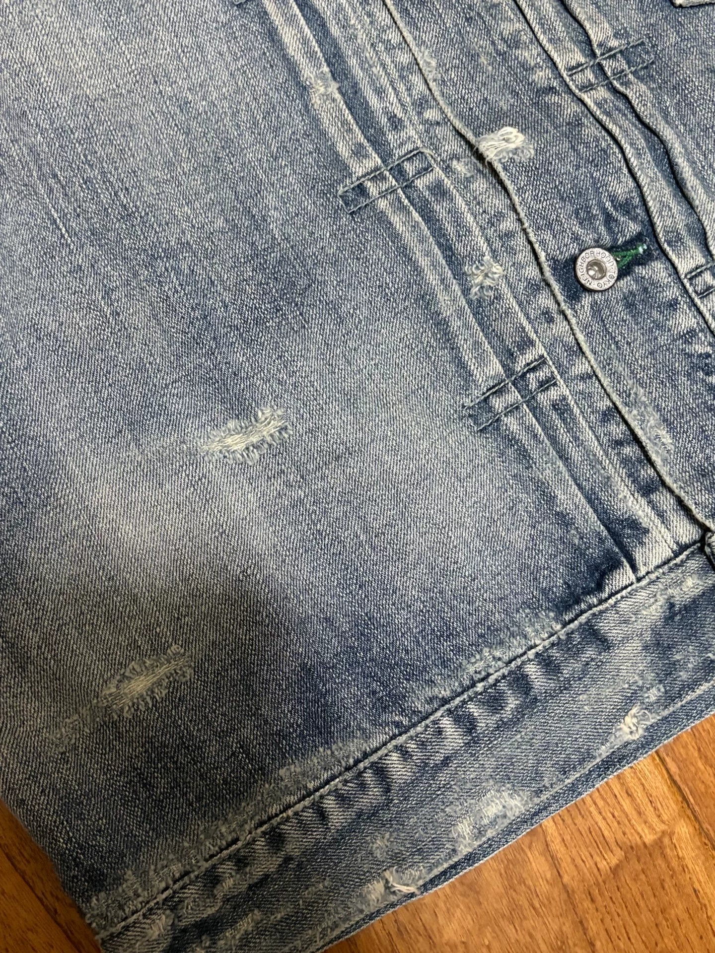 NEIGHBORHOOD SAVAGE STOCKMAN Washed Denim Jacket
