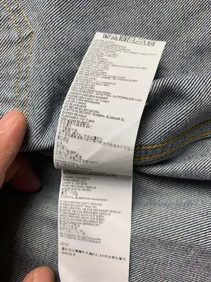 maison margiela denim jacket with transparent details