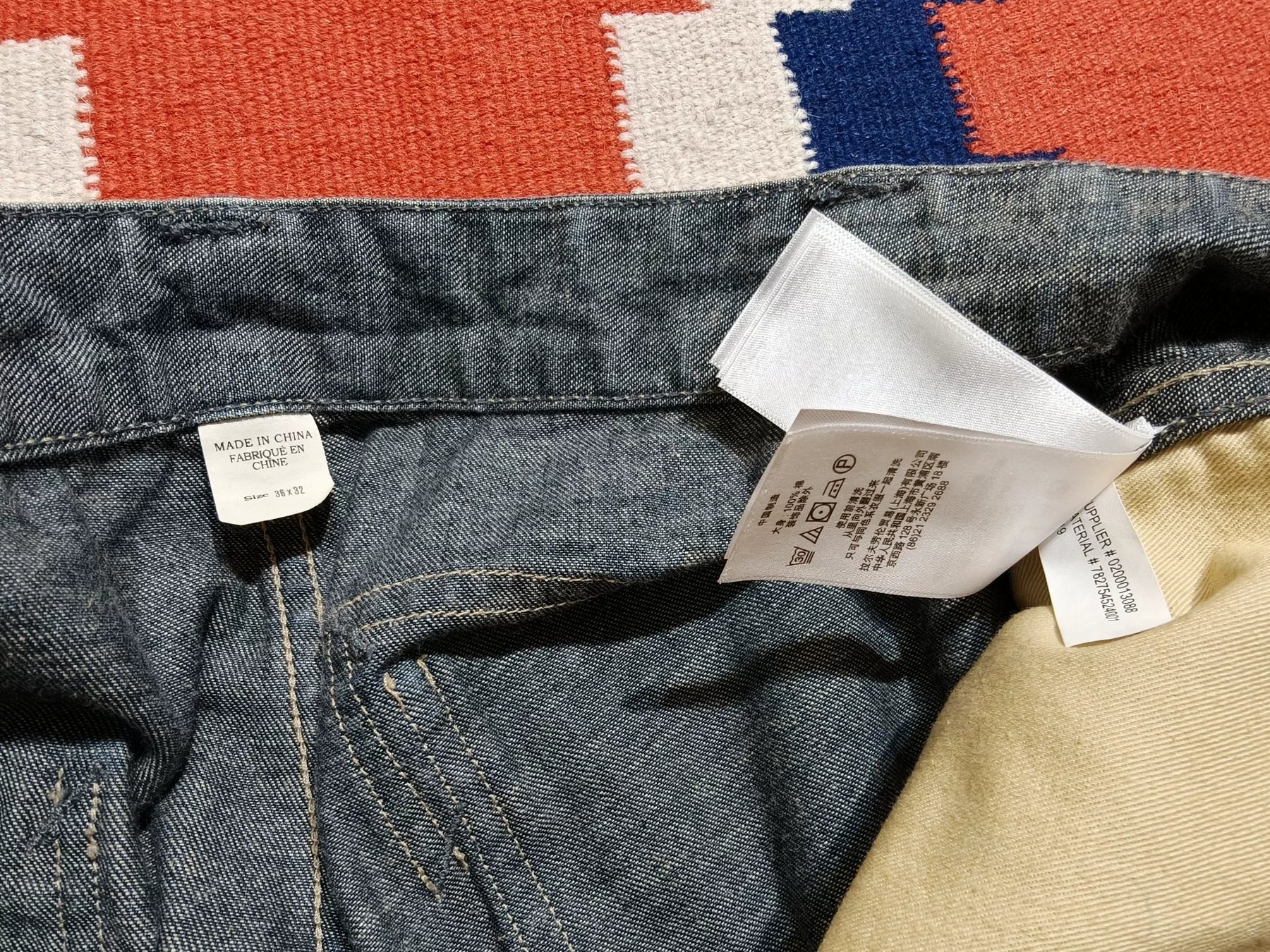 RRL Limited Yellow Mud Wash Jeans