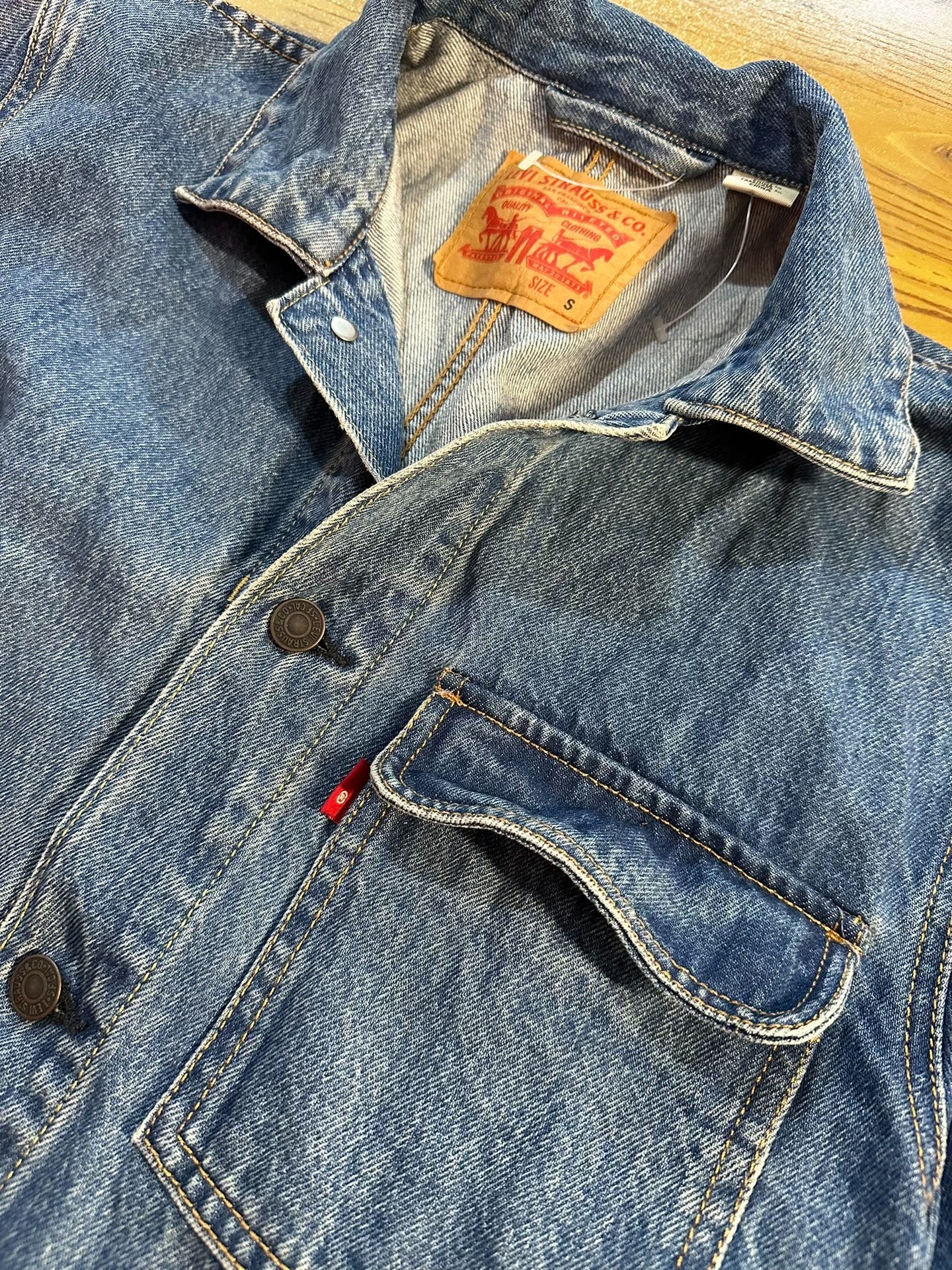 Vintage Levi's R Logo Denim Jacket