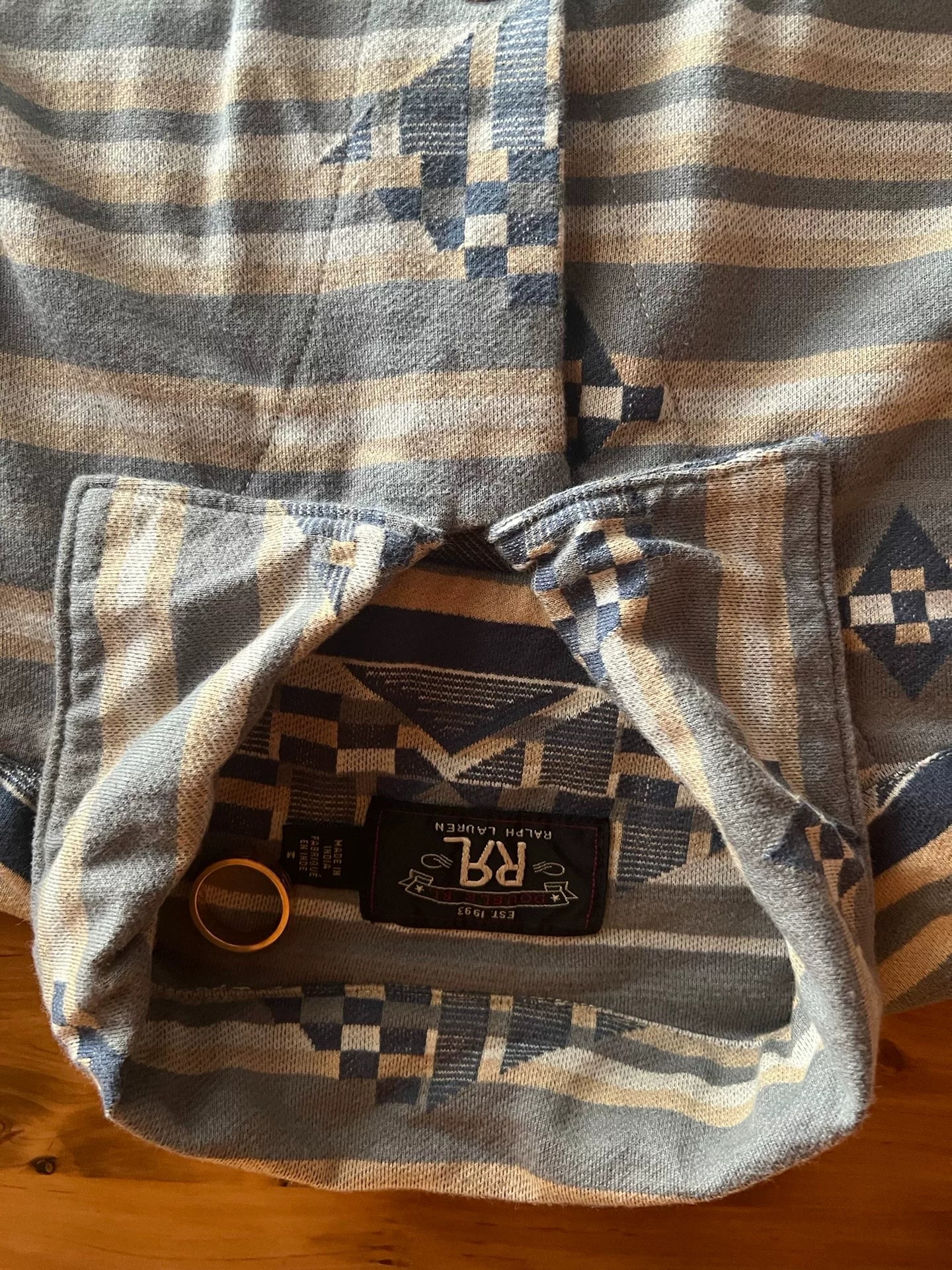 RRL Double RL Woven Camp Long Sleeve Shirt