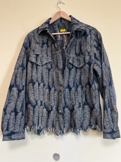 Kapital Feather Print Denim Jacket