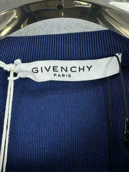 givenchy blue striped knit sweater size small