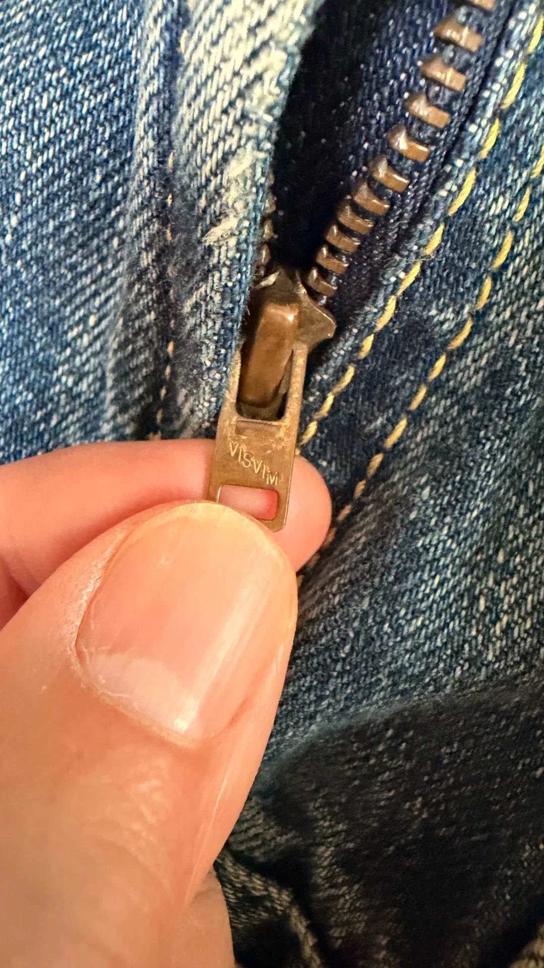 Visvim 101JKT Damaged Snake Tag Denim