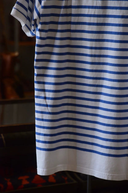 Kapital Horizontal Stripe Short Sleeve Polo