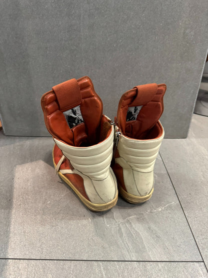 Rick Owens Geobasket Sneakers in Orange