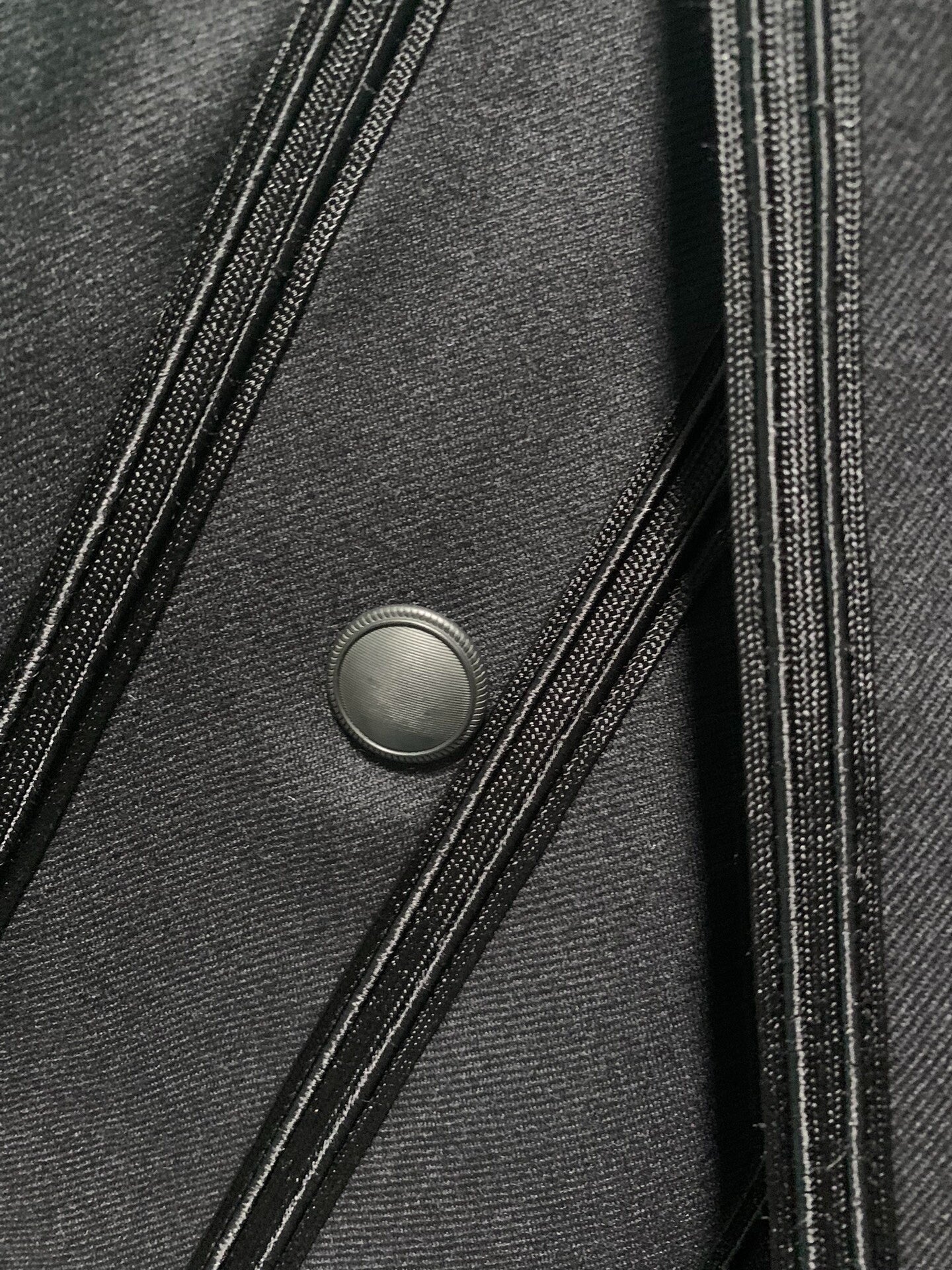 elegant black tailored double-breasted blazer