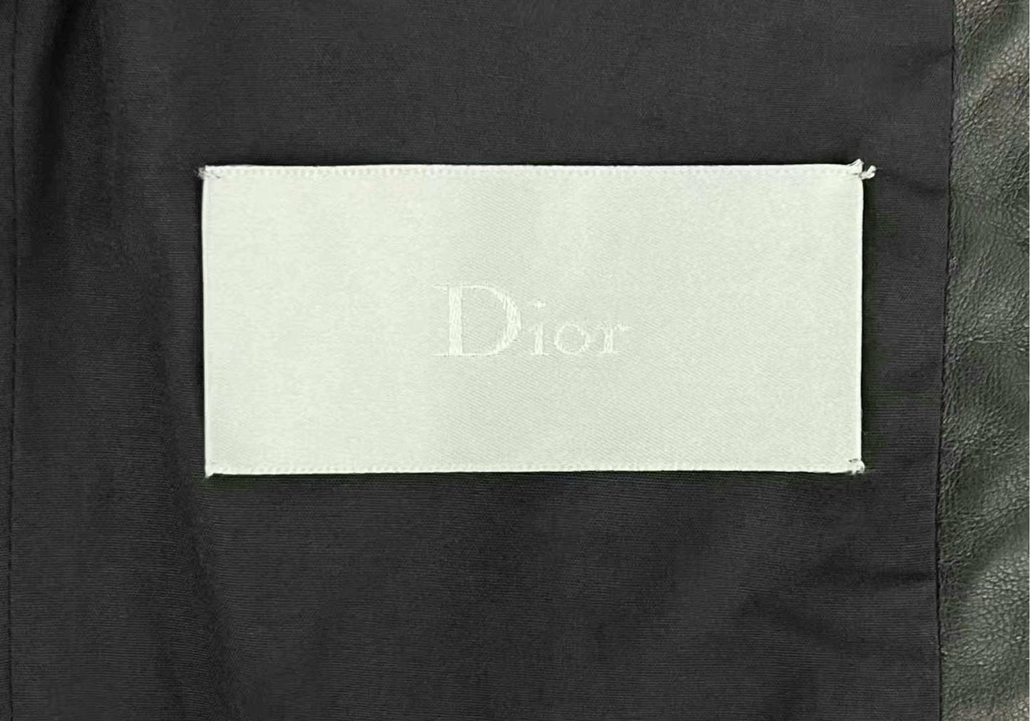 dior black lambskin baseball jacket unisex