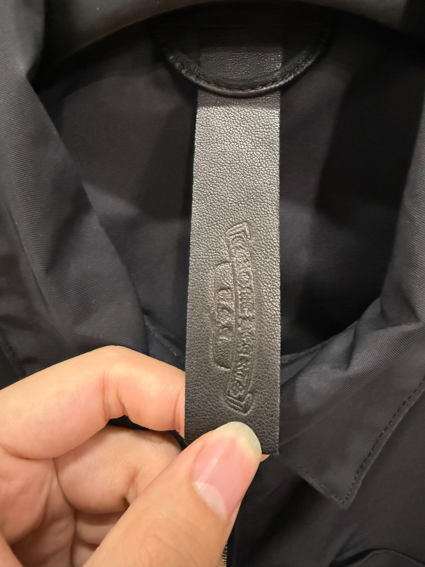 Chrome Hearts Nylon Leather Sword Zip Shirt