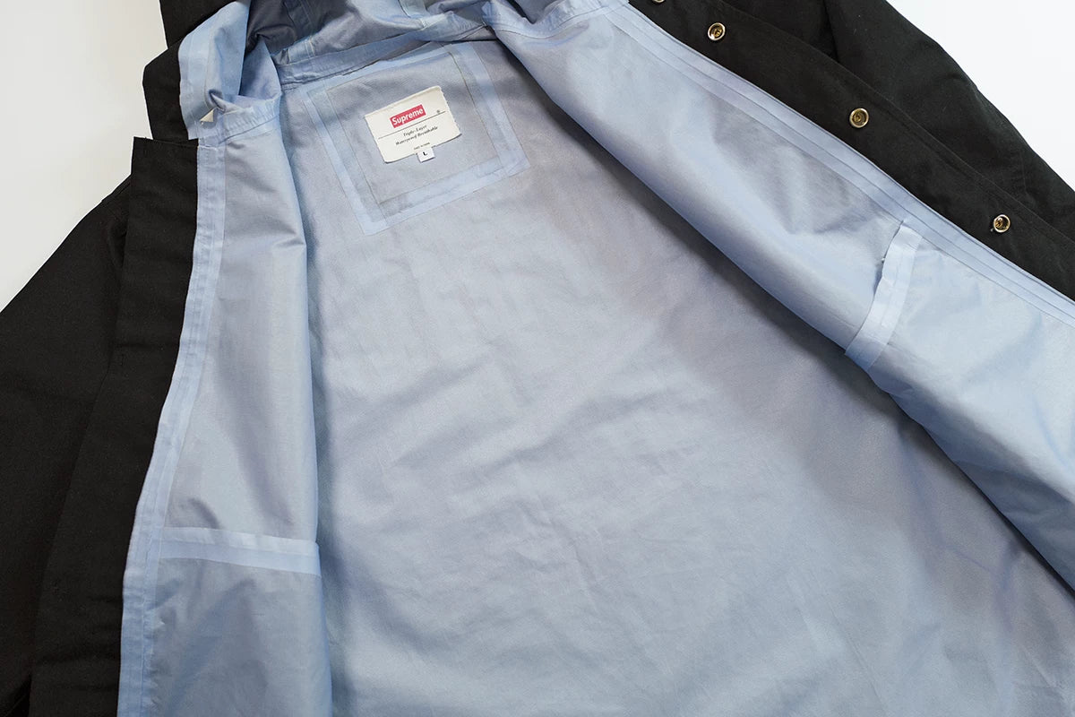 supreme taped seam fishtail parka