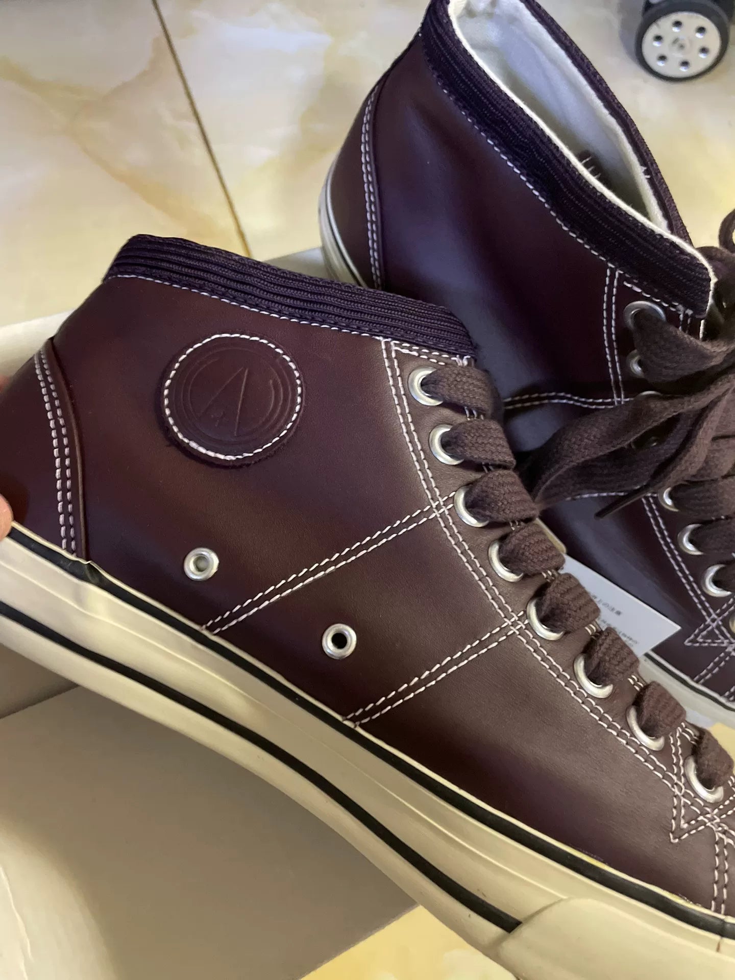 VISVIM KIEFER MID CYPHER Leather Casual Shoes