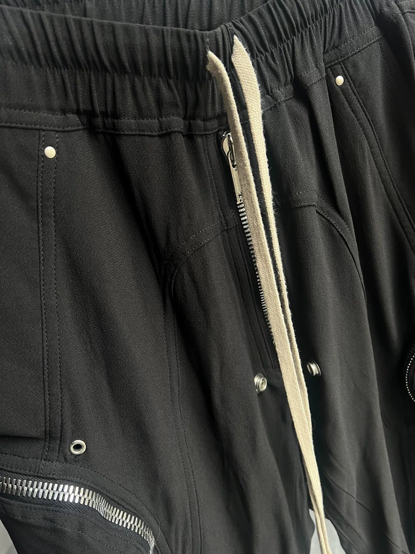 Rick Owens 5-Zipper Pants in Black