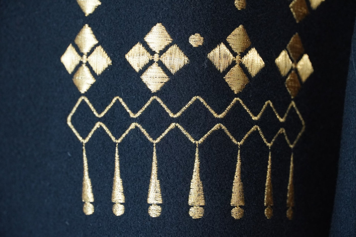 yohji yamamoto gold embroidered jacket