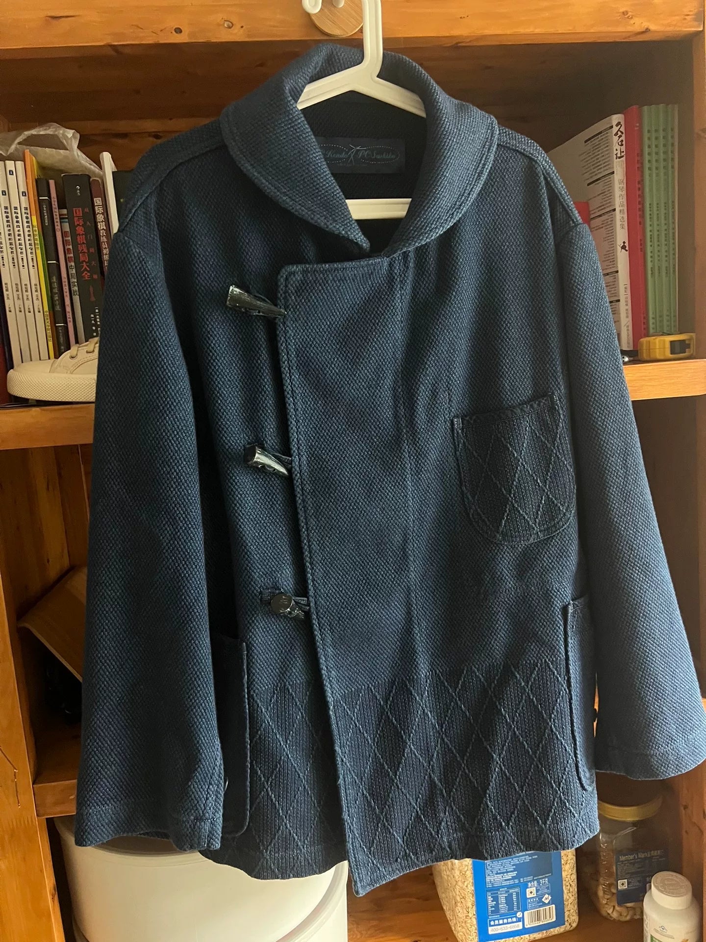 porter classic kendo duffle jacket indigo