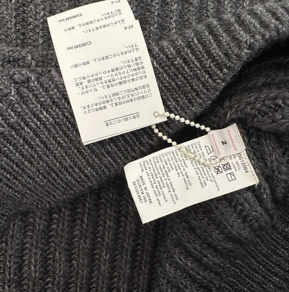visvim amplus turtleneck knit sweater in charcoal