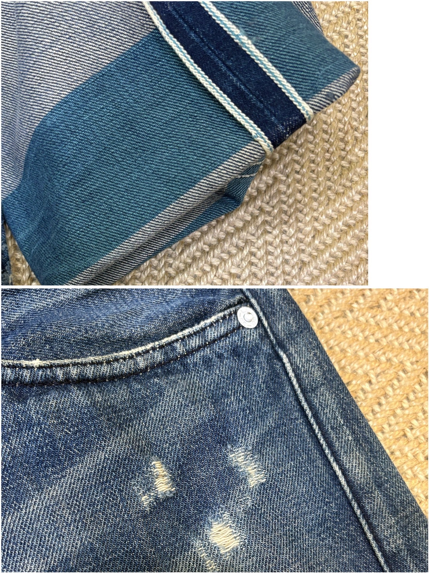 Levi's Fenom White Button Washed Jeans