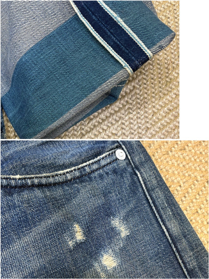 Levi's Fenom White Button Washed Jeans