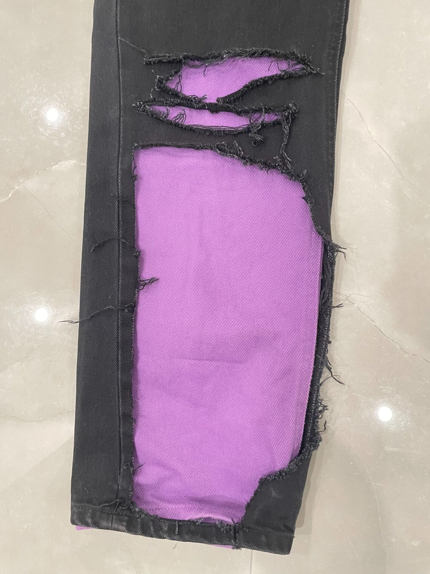 Raf Simons Distressed Denim Pants