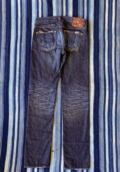 prps noir vintage washed denim pants