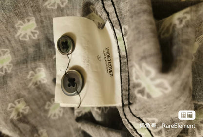Undercover 01SS Vintage Bone Lightning Shirt