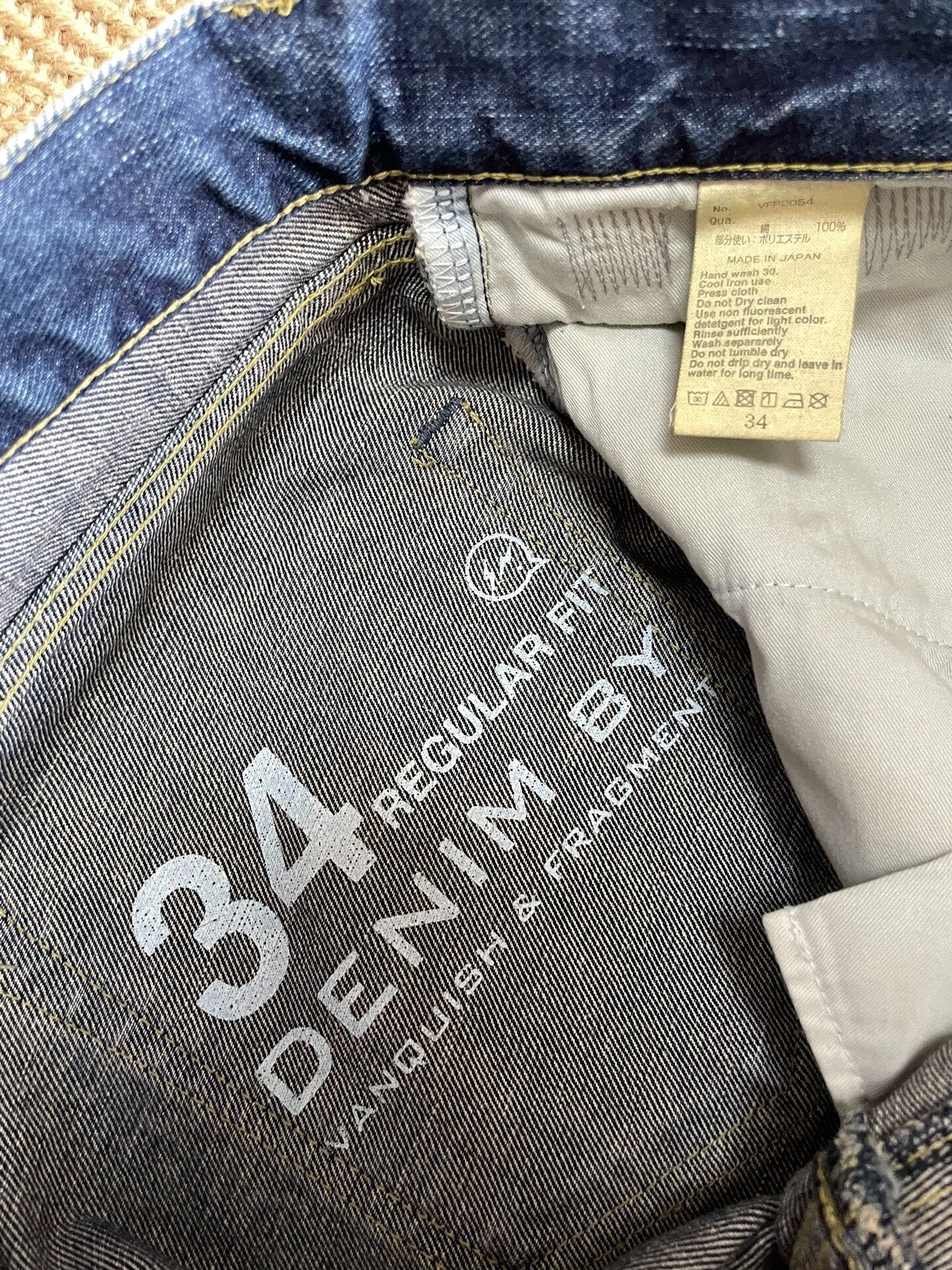 Vanquish Fragment Lightning Distressed Washed Denim
