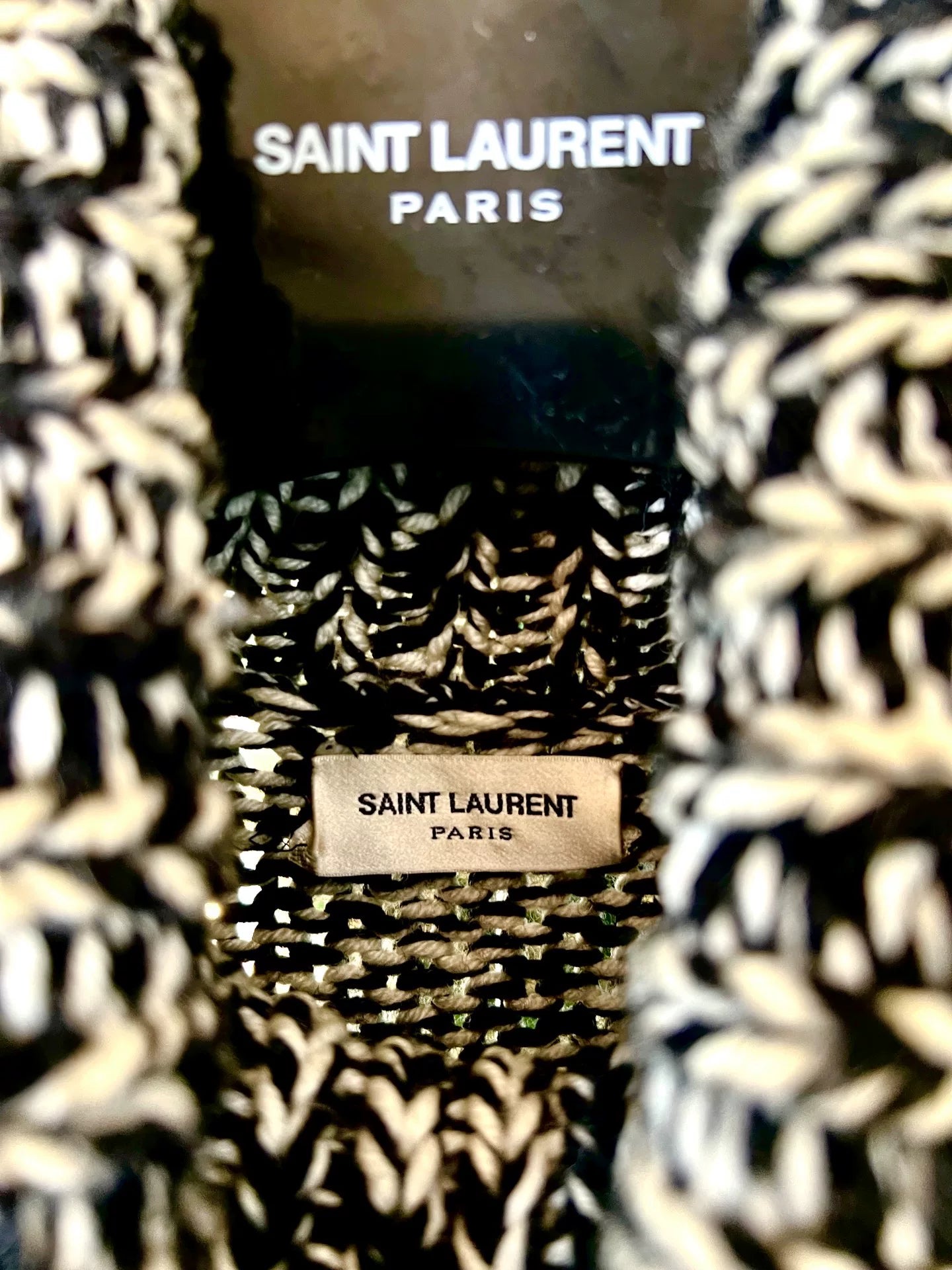 saint laurent high-neck wool sweater