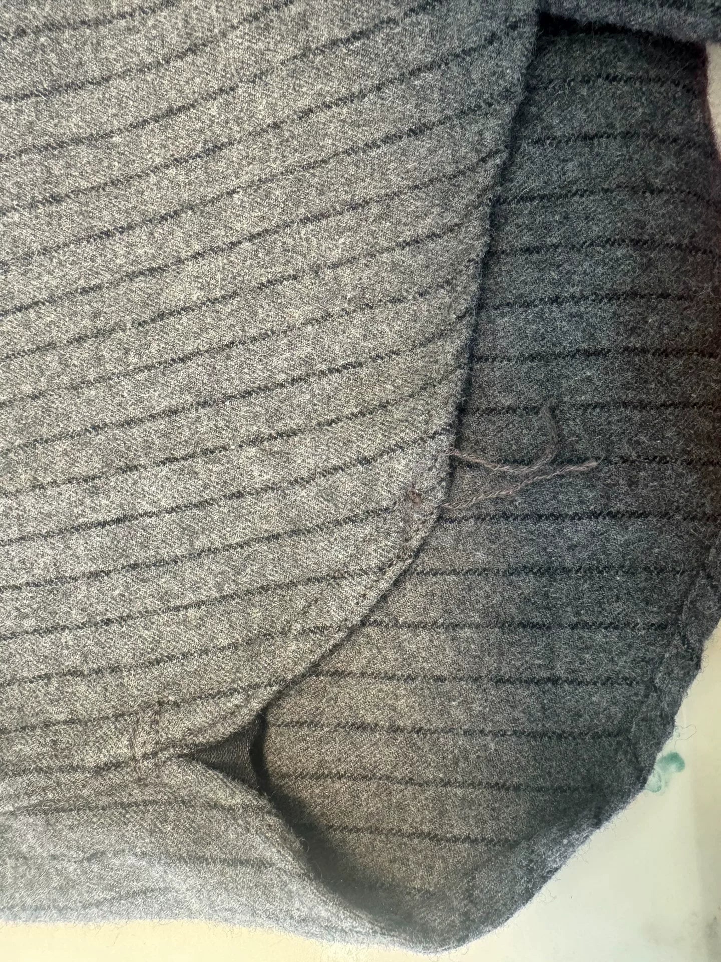 Navy Wool Cashmere Shirt Size 16