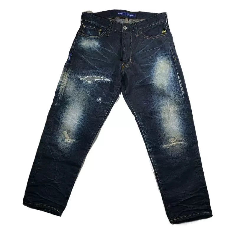 denim by vanquish & fragment tapered jeans