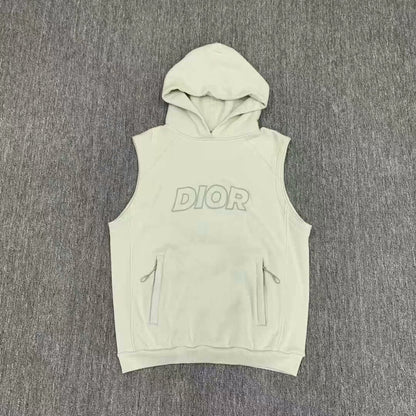 dior mint green sleeveless hoodie