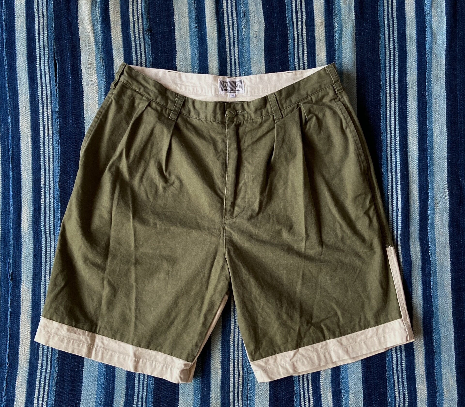 cavempt split color chino shorts