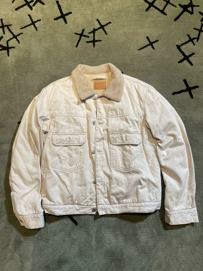 helmut lang 1998 lamb wool denim jacket