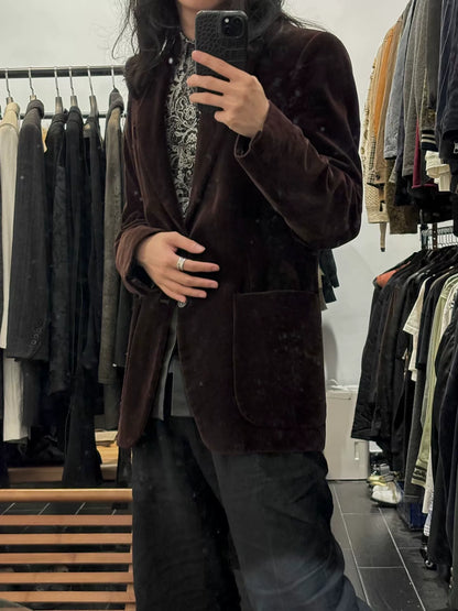 maison martin margiela velvet suit jacket
