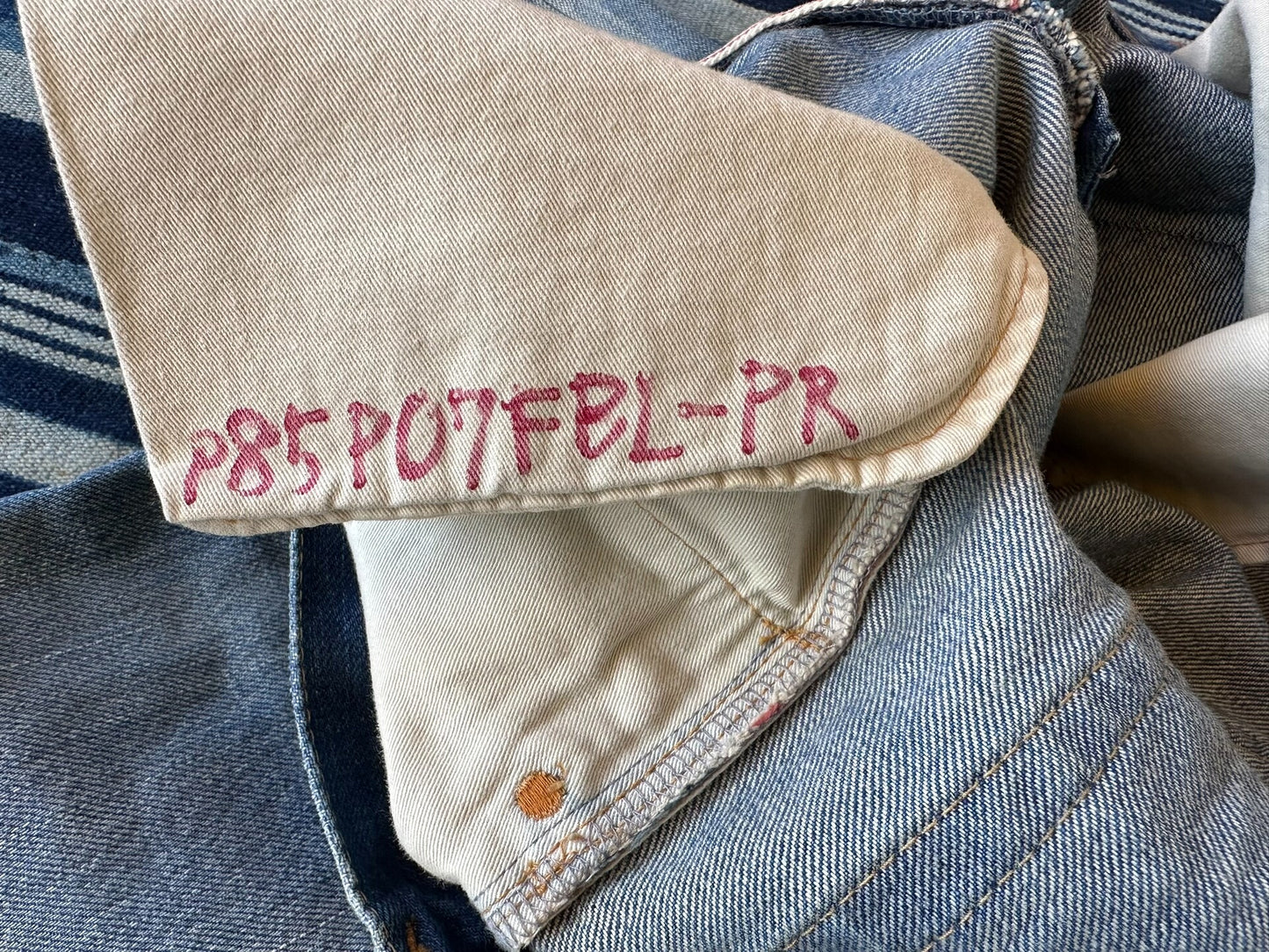 dark wash patchwork denim jeans