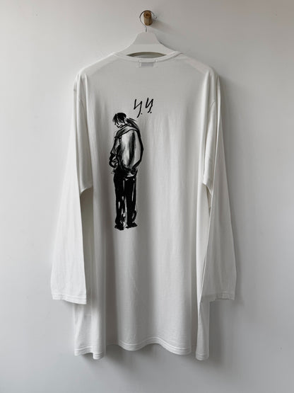 Yohji Yamamoto 25SS Hand-Drawn Portrait Sweatshirt