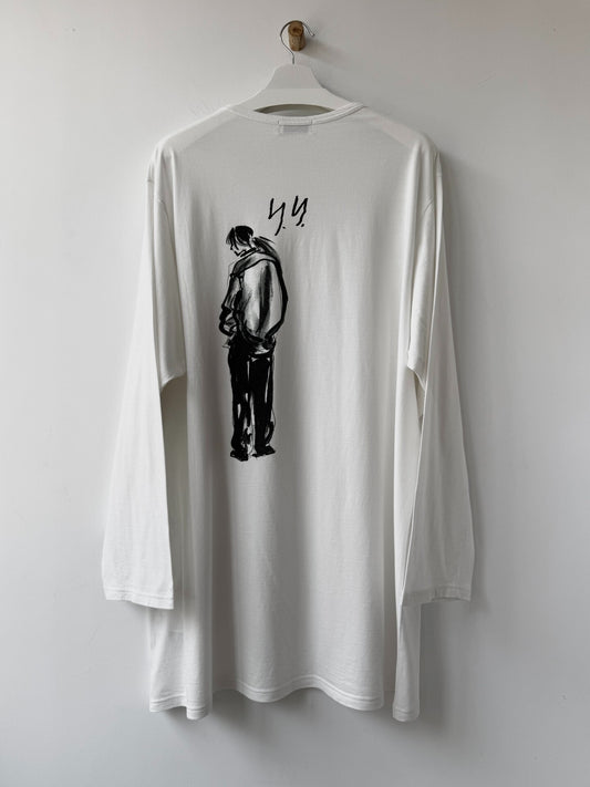 Yohji Yamamoto 25SS Hand-Drawn Portrait Sweatshirt