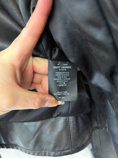 saint laurent studded l01 biker leather jacket