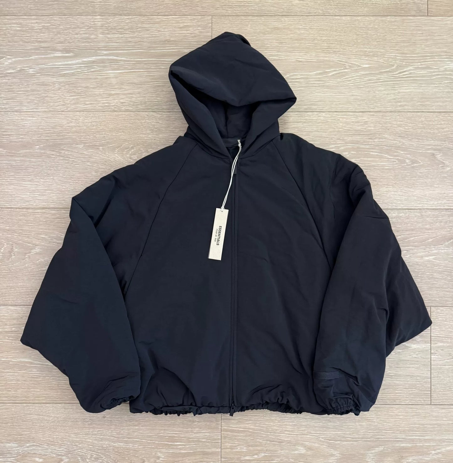 Fear of God Essentials Black Hoodie Jacket