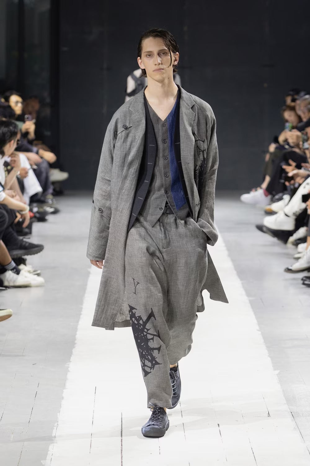 Yohji Yamamoto 24SS Houndstooth Coat