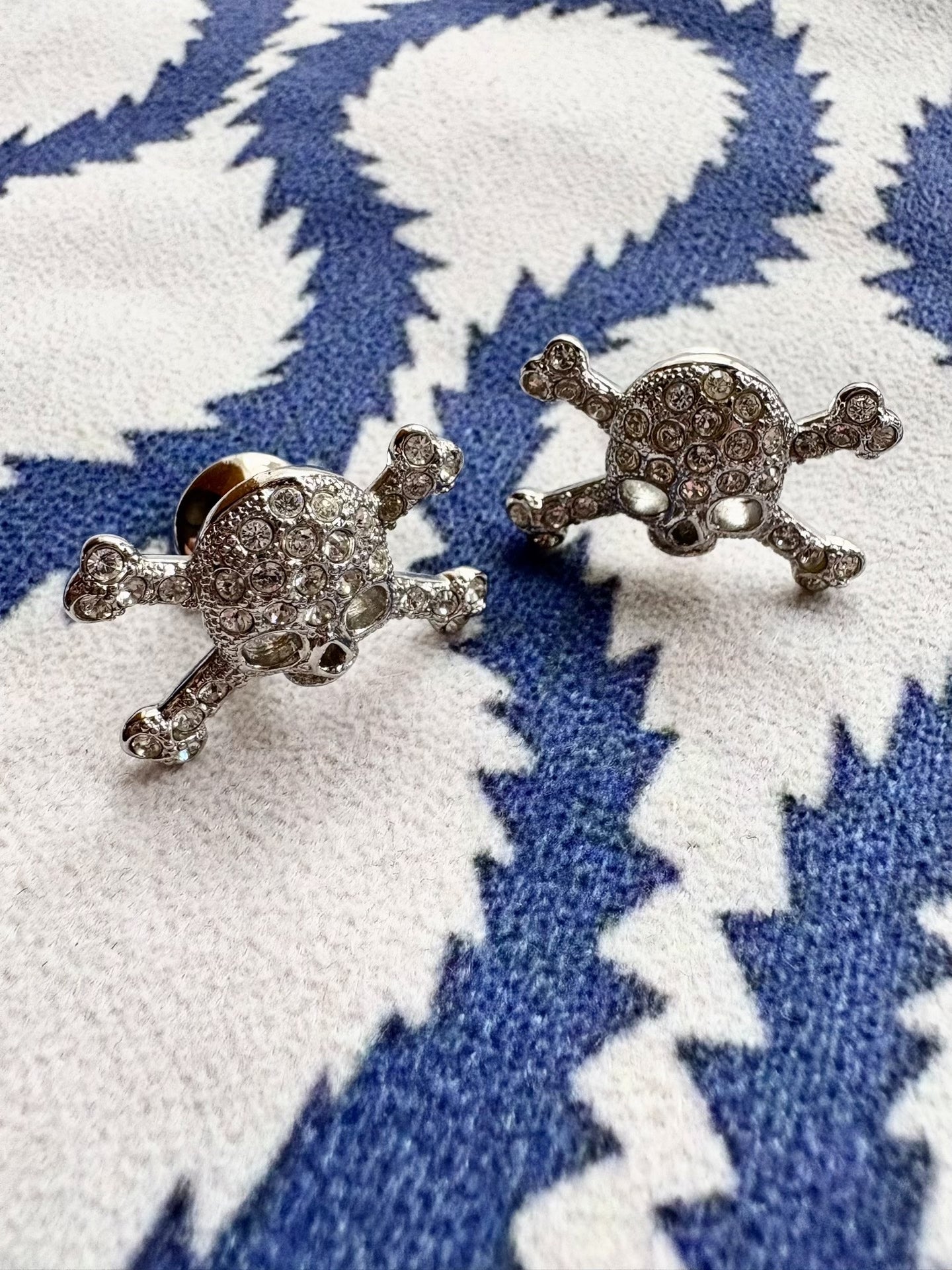 Vivienne Westwood Vintage Rhinestone Skull Cufflinks