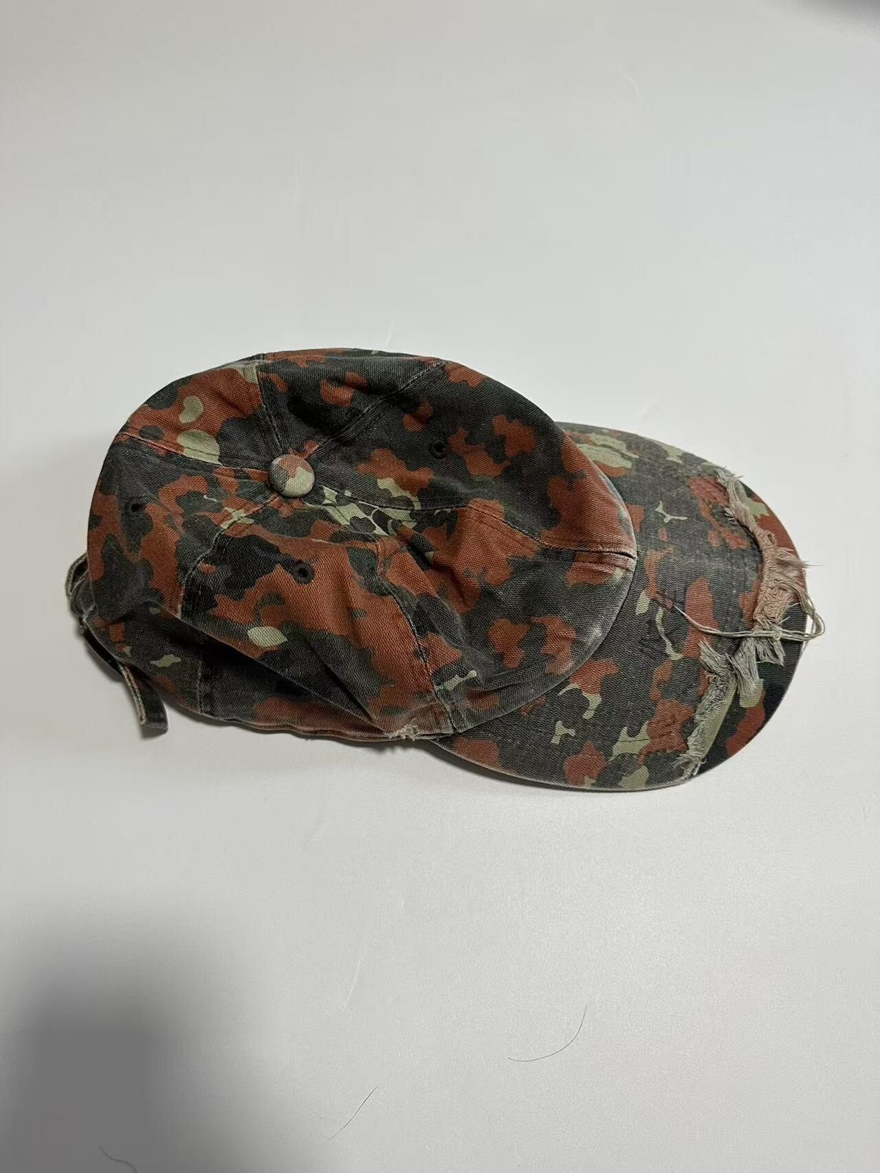 camouflage double layer cap