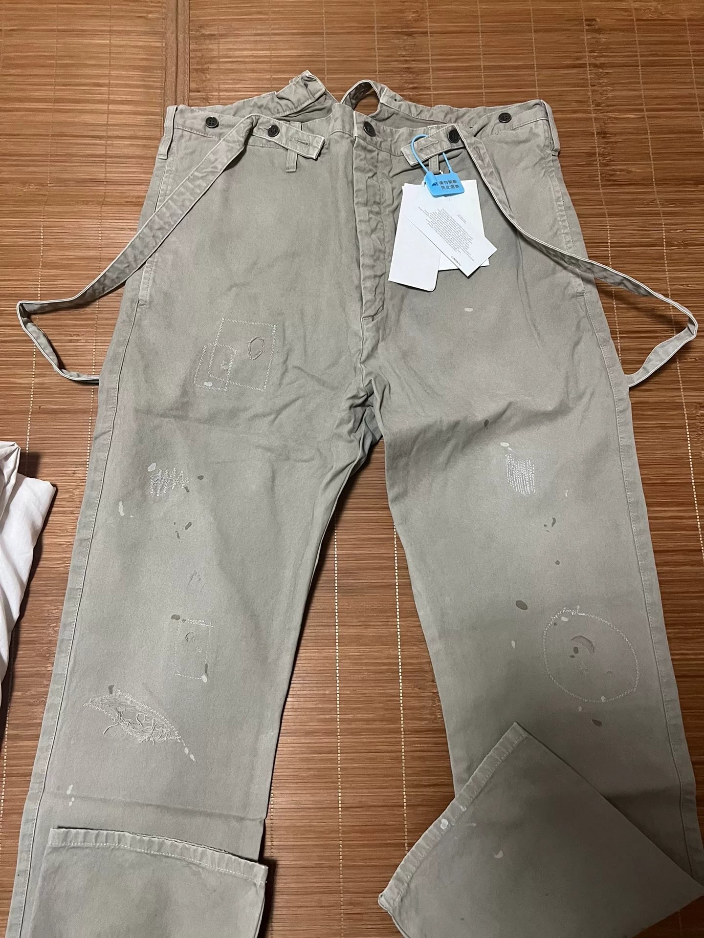 VISVIM 21AW TRAVAILLER BRACES PANTS DMGD