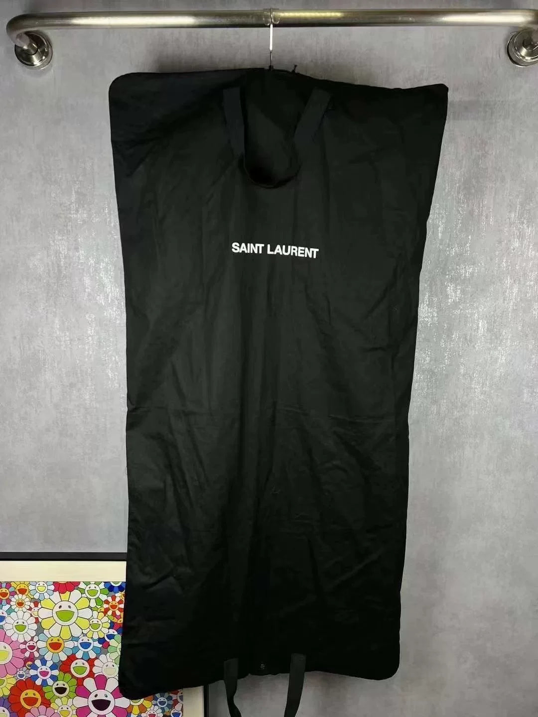 SAINT LAURENT White Baseball Jacket