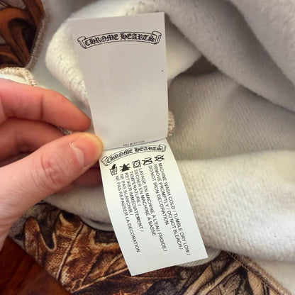chrome hearts drake nike hoodie with floral print