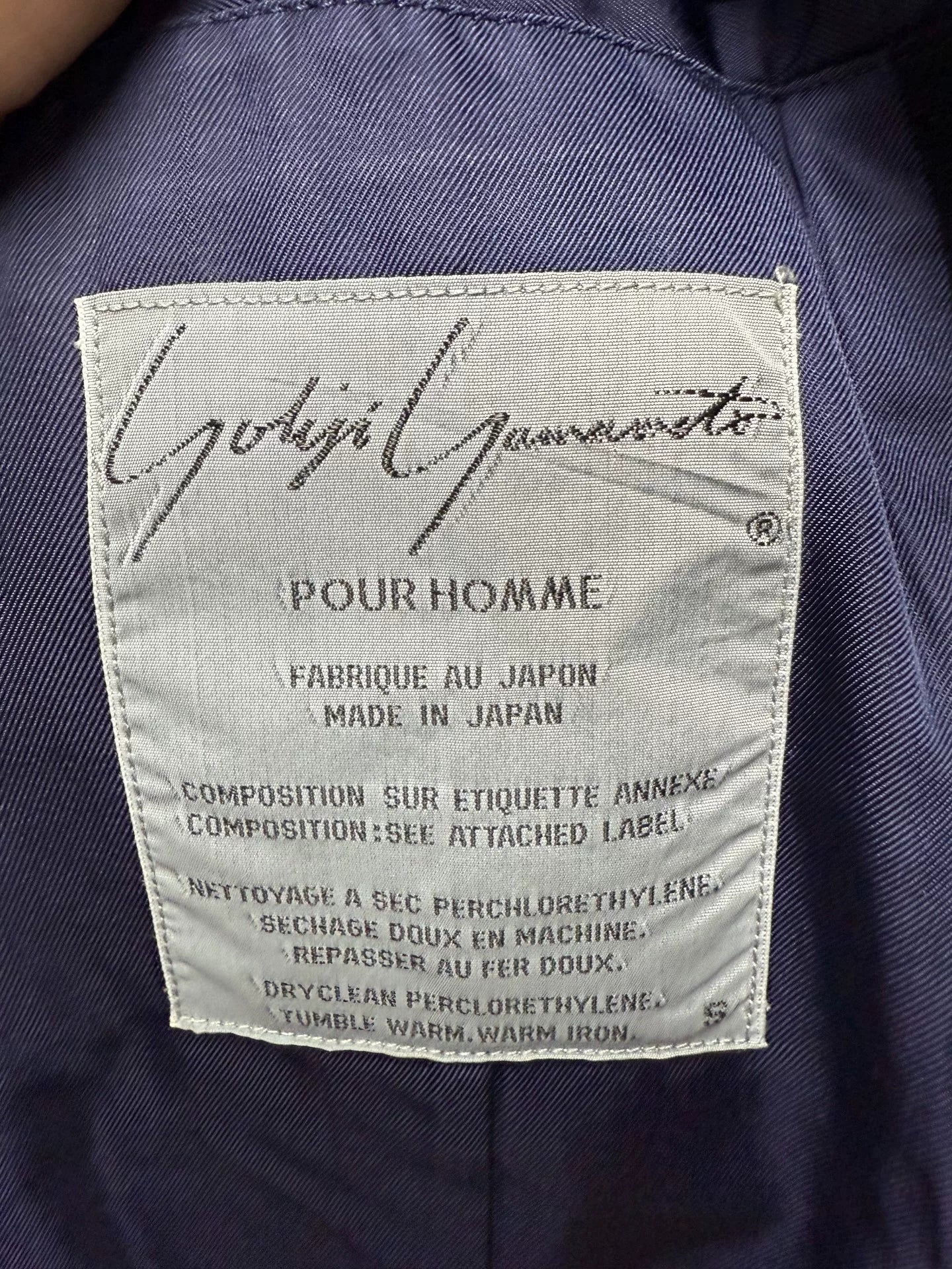 Yohji Yamamoto Pour Homme Wool Blazer