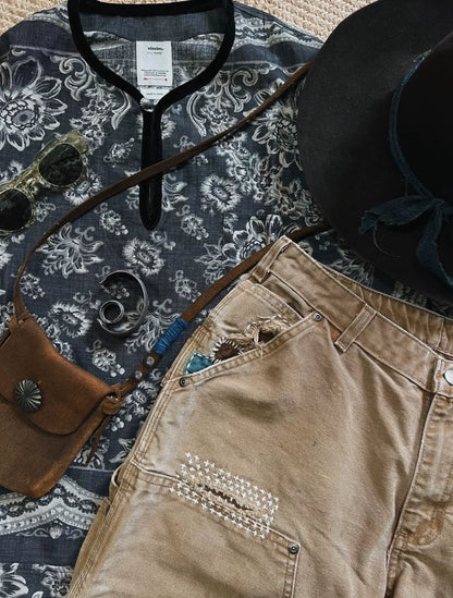 VISVIM 22ss TUNIC P.O. WILDFLOWER P.W