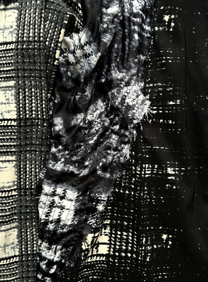 stylish patchwork long coat by TT