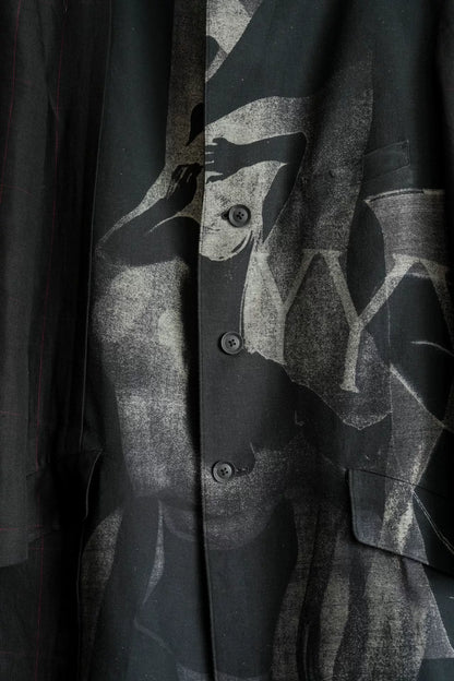 Yohji Yamamoto Linen Pattern Coat 23SS