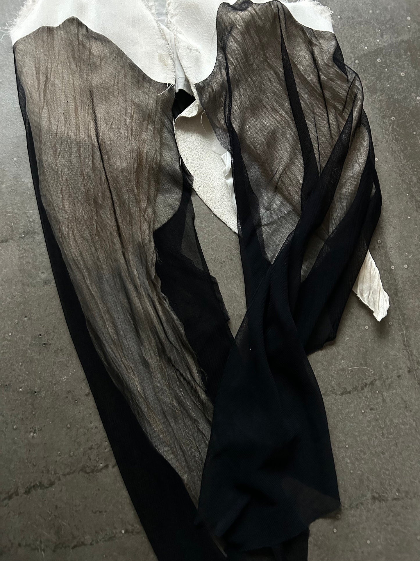 Double-Sided Lace and Leather Vest