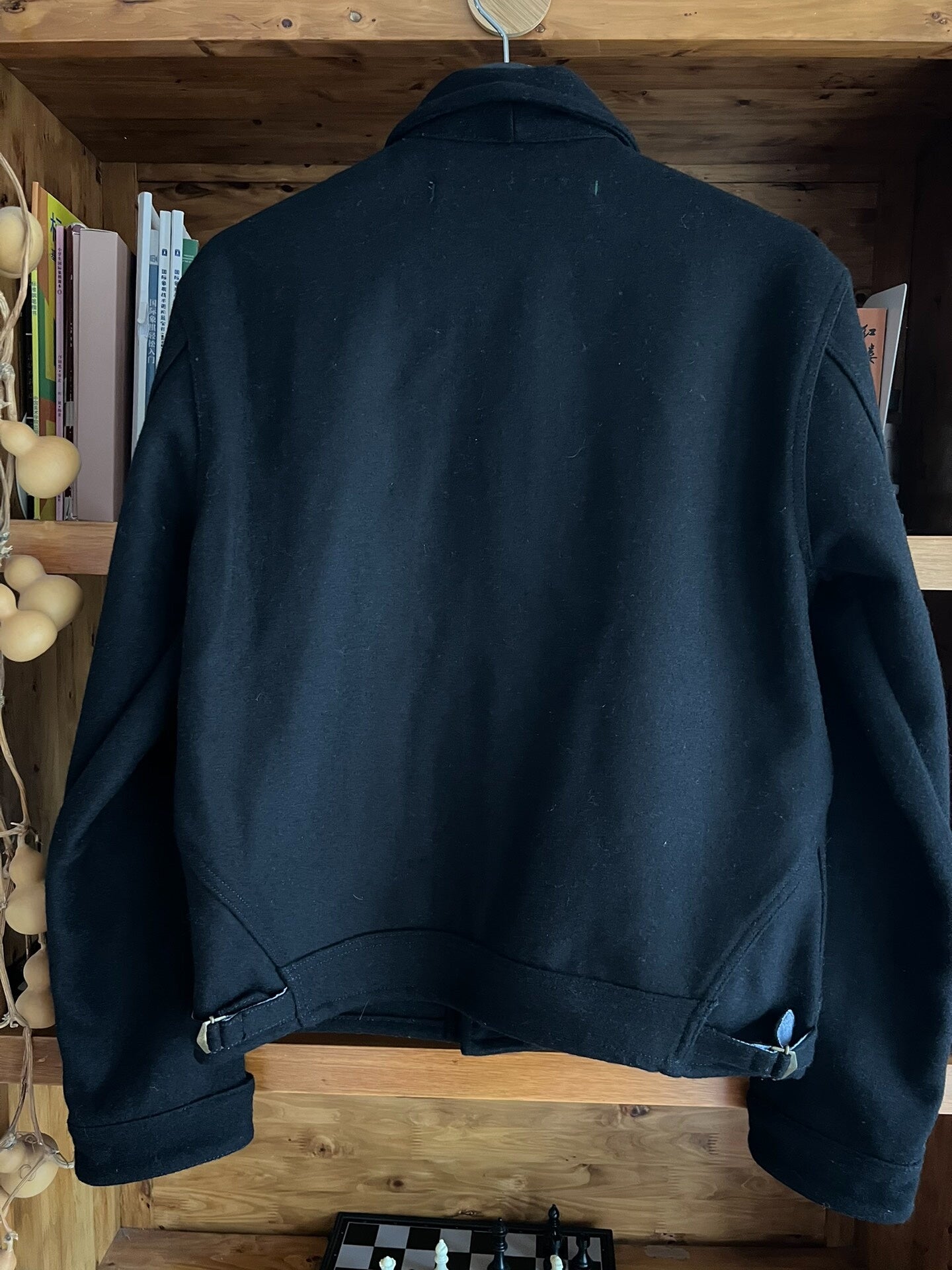 italian wool jacket with black color